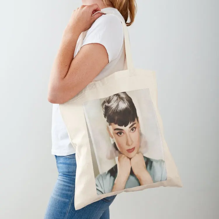 

Audrey Hepburn Tote Bag canvas shopping bag bags luxury women Women's shopping bag cute pouch