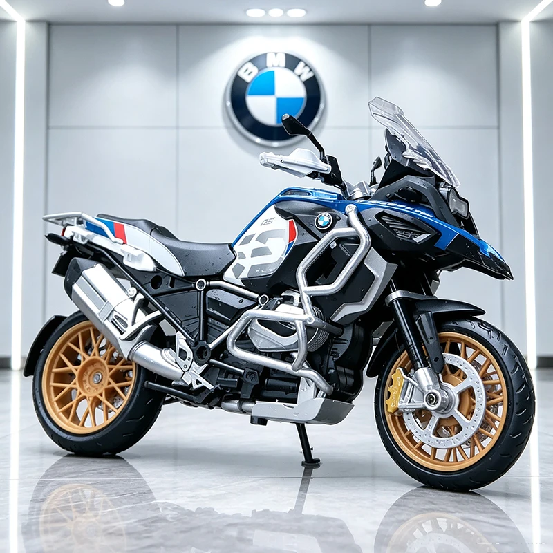 NEW 1/12 BMW R1250GS Alloy Motorcycle Model Vehicle Collection Shork-Absorber Off Road Autocycle Model