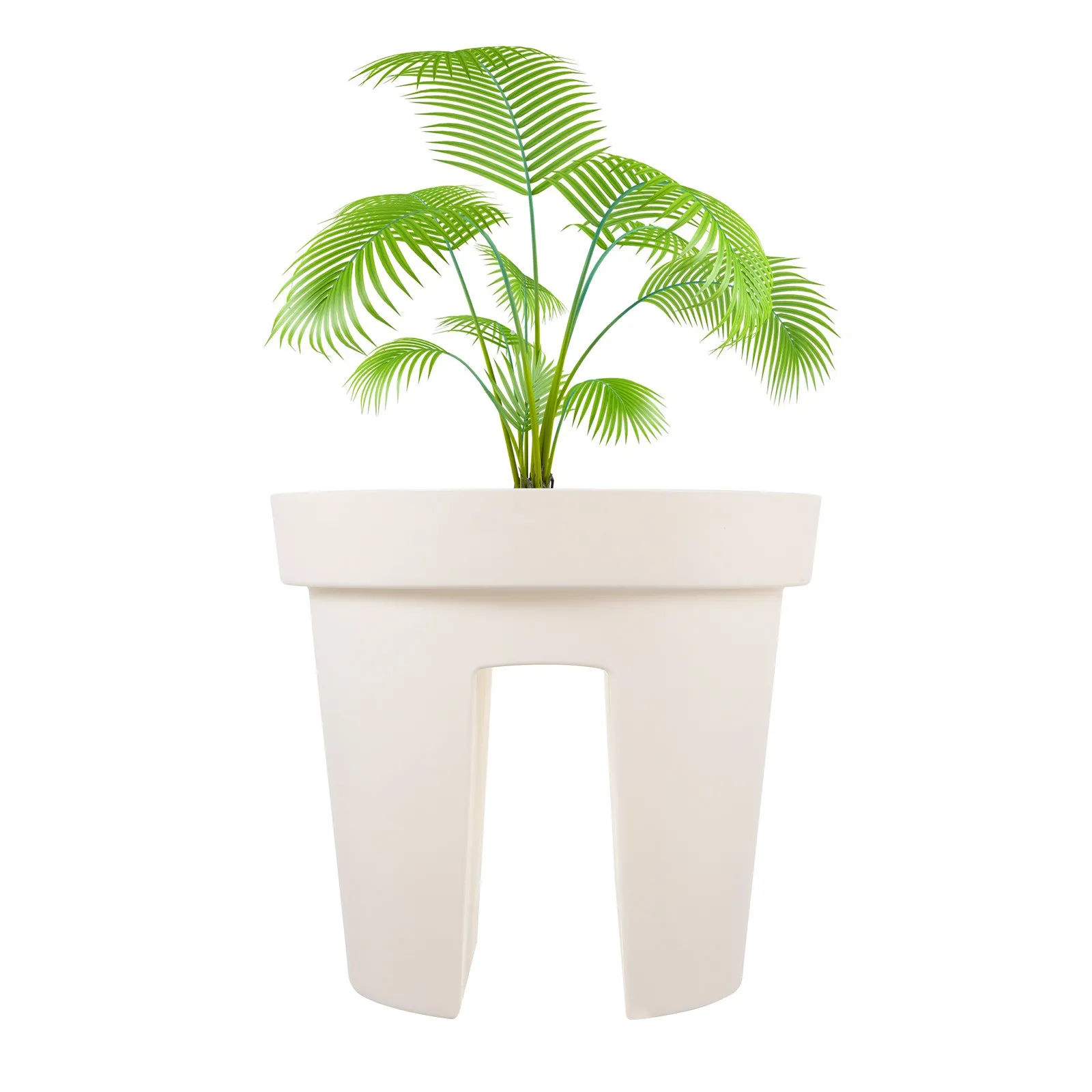 1Pcs Creative Fence Flowerpot Thickened Plastic Planter Simple Style for Balcony Desktop Garden Planting Container Succulent Pot