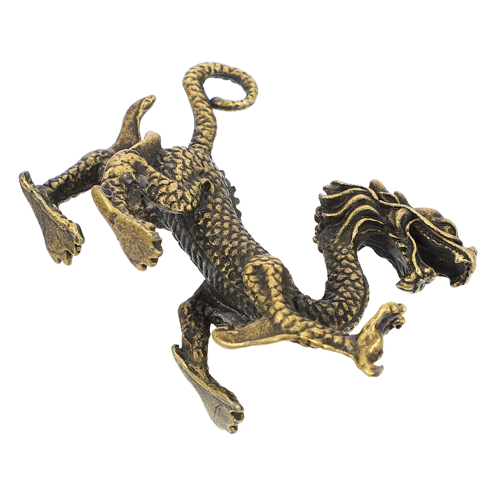 

Brass Dragon Decor Retro Home Adornment Living Room Office Desk Porch Vintage Craft Exquisite Design Safe Use Creative