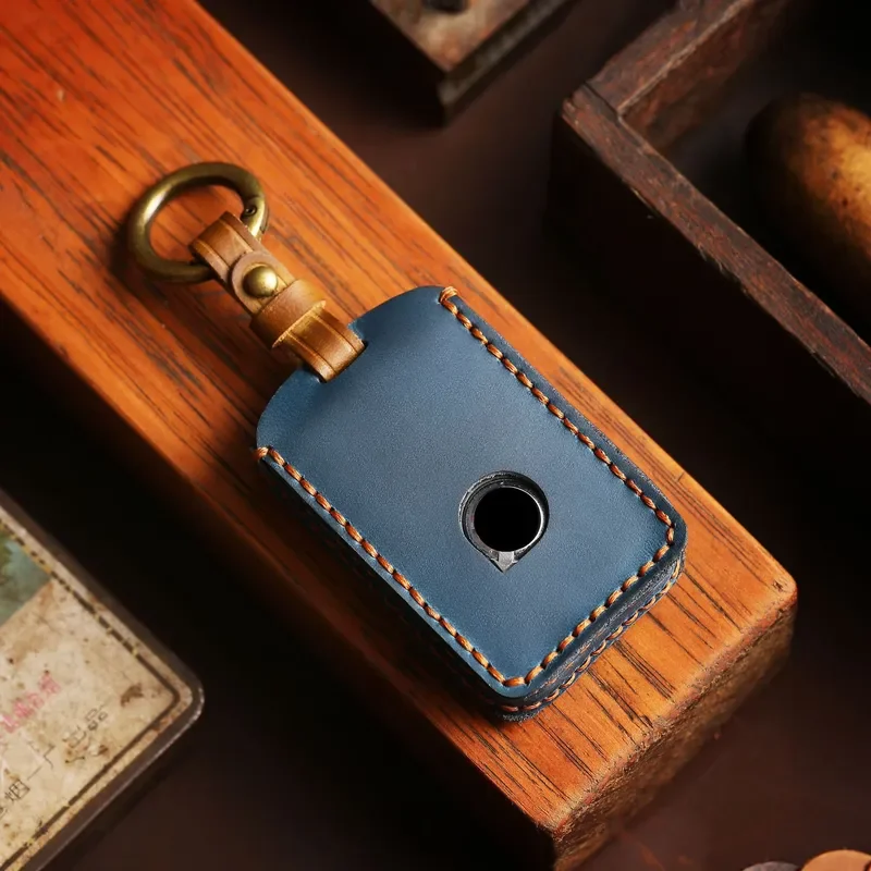 for Volvo XC60 XC90 S60 Key Bag Handmade High End Leather Car Keychain