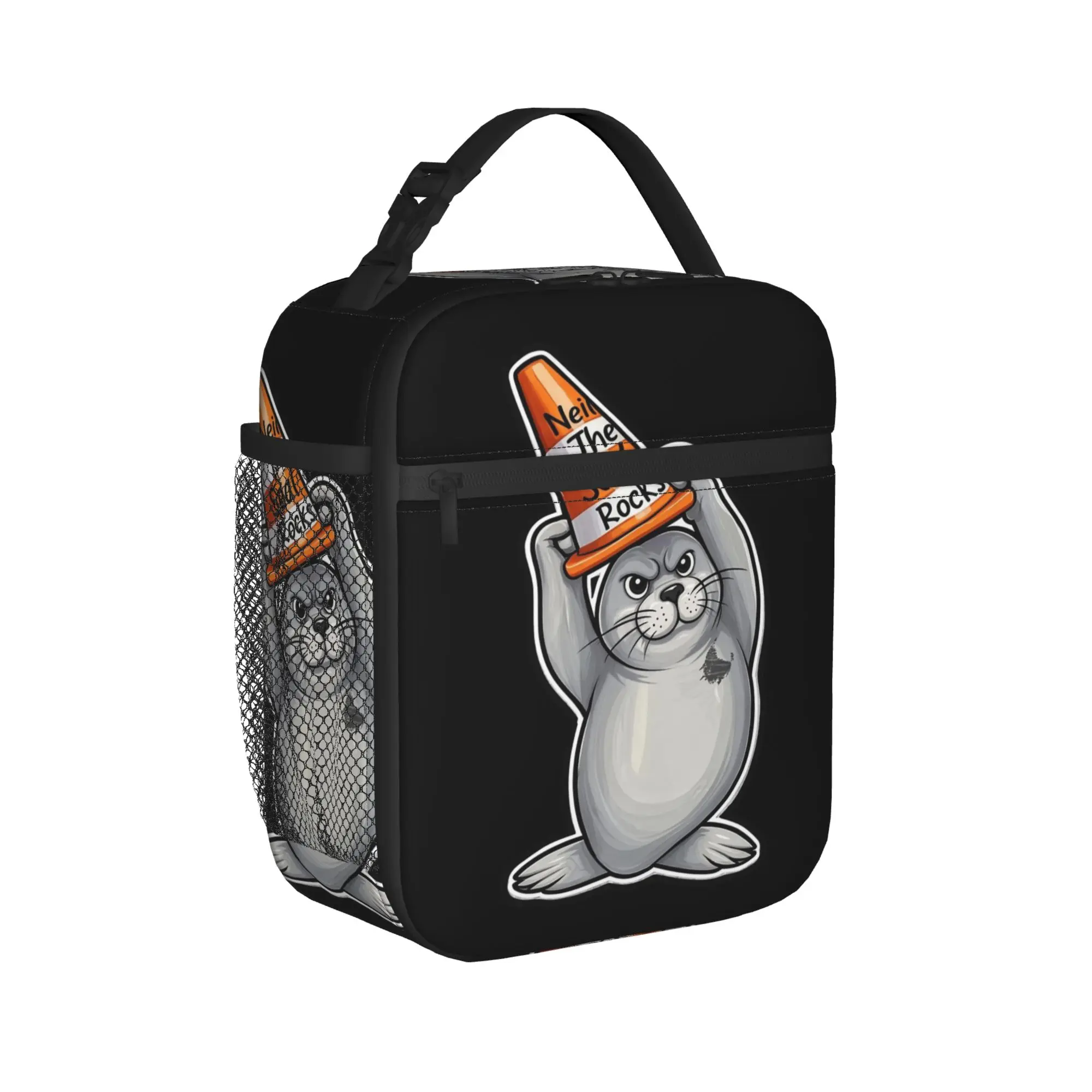 Neil The Seal Rocks Tassie Thermal Insulated Lunch Bags for Picnic  Portable Food Bag Thermal Cooler Food Box