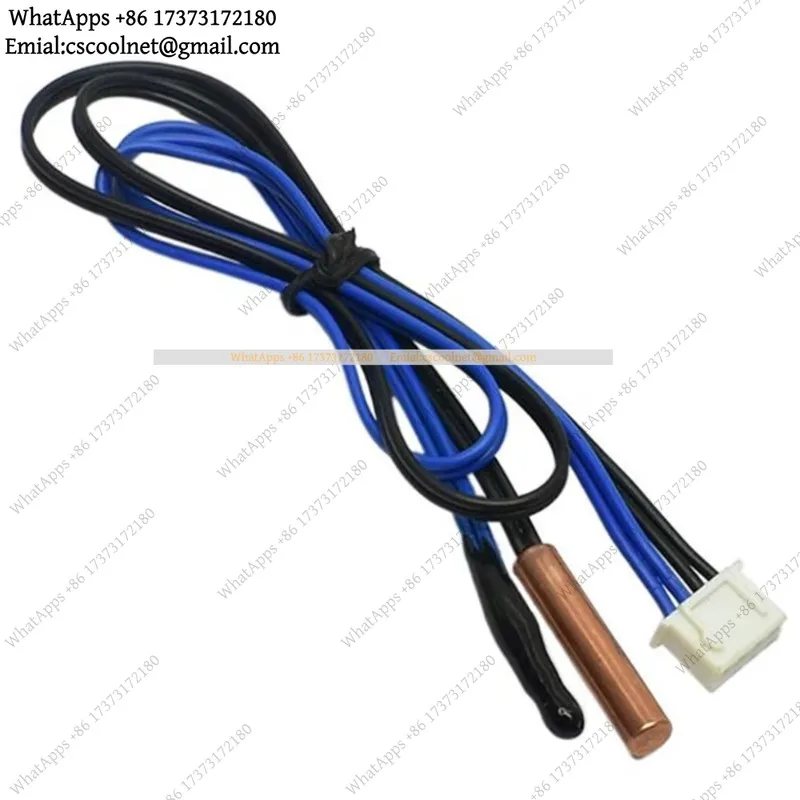 JS03 1pc Replacement Temp Sensor Double 5K Coil Pipe Thermostat Probe For 1/1.5HP Indoor Air Conditioner