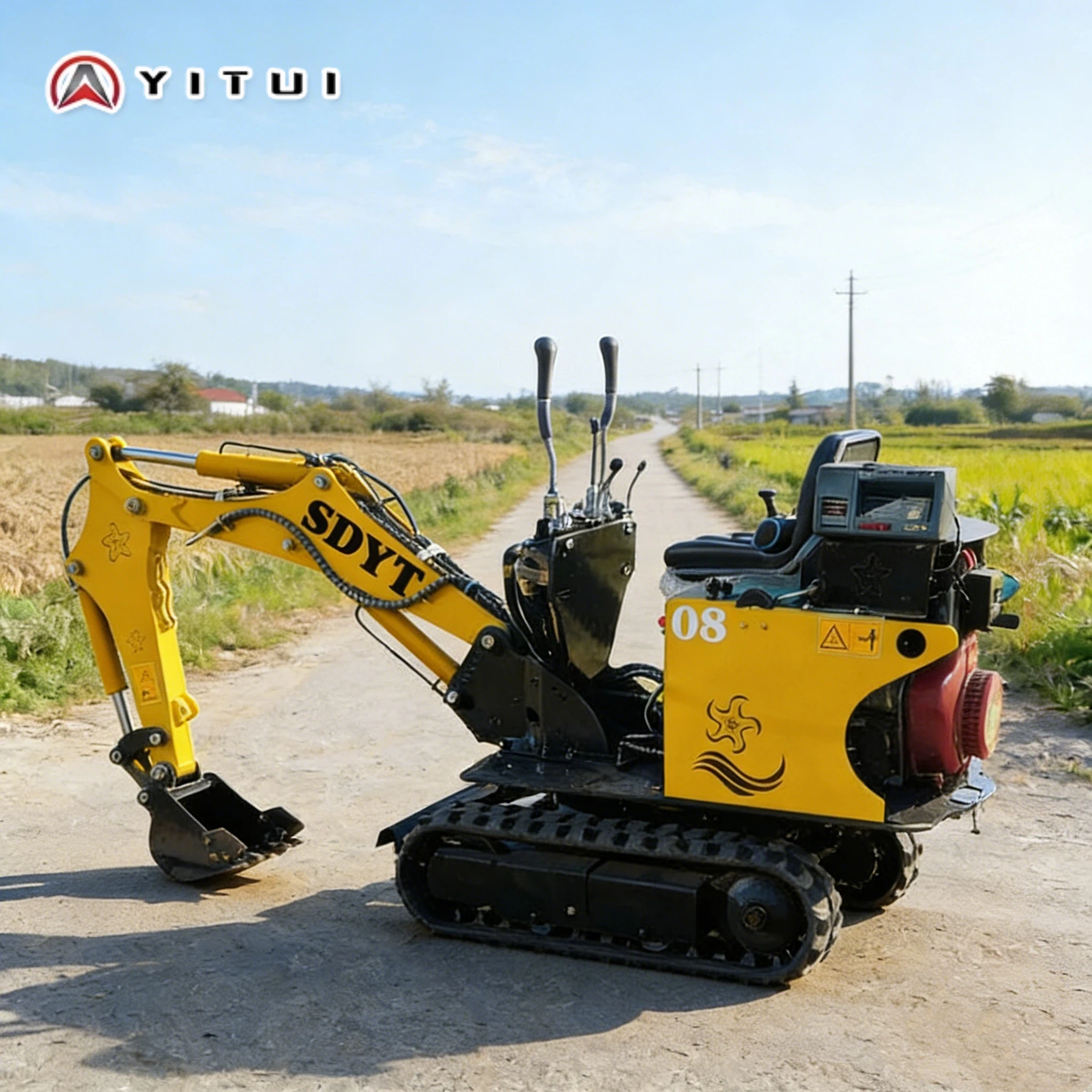 

Hot 0.8 Ton Compact Mini Crawler Excavator Digging Machine With Hydraulic Thumb For Versatile Works Customized