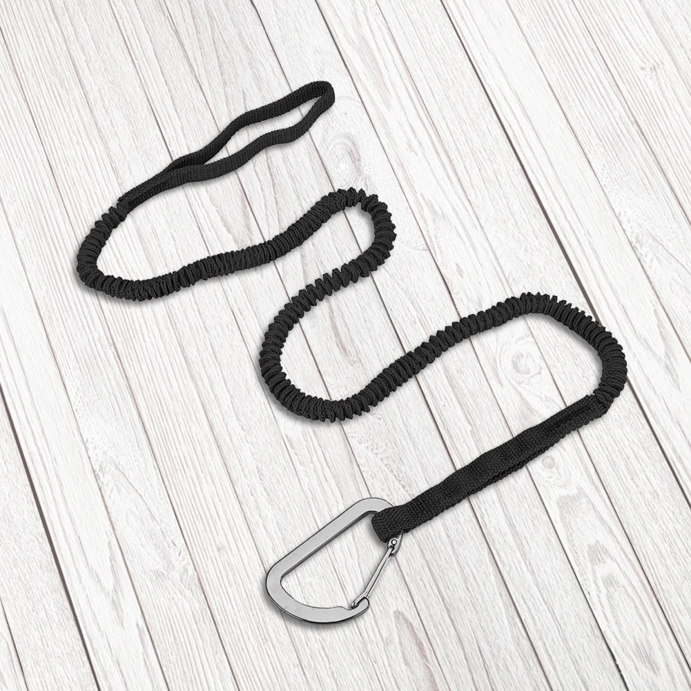 Correa de remo para Kayak, cuerda de amarre ajustable para bote de remos, cordón en espiral estirable para SUP, kayak, canotaje, canoa