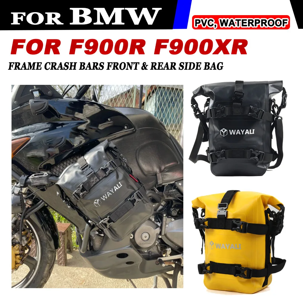 Motorcycle Frame Crash Bars Bag For BMW F900XR F900R 2022 2023 2024 F900 XR F 900 R Waterproof Bag Repair Tool Placement Bag