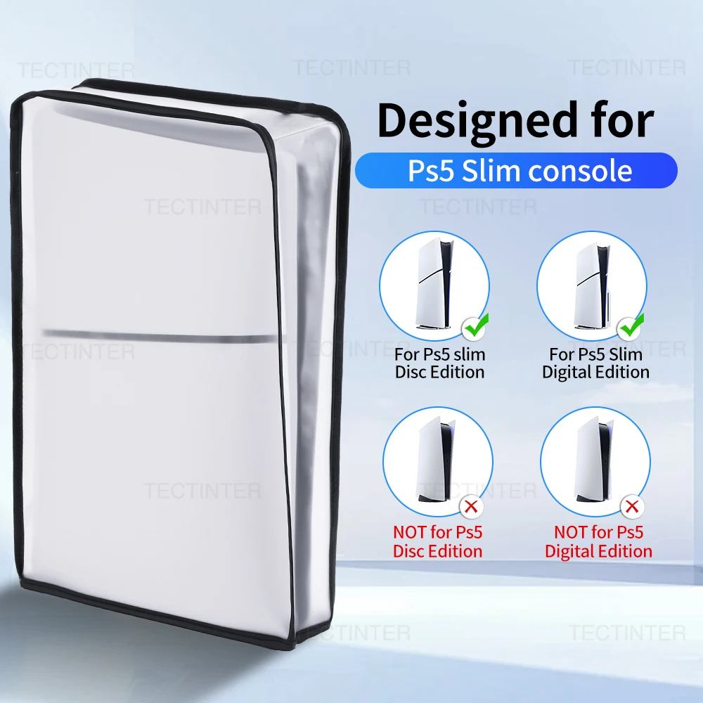 For PS5/PS5 Console Transparent DustProof Case Anti-Scratch Dust Cover Protective Vertical Cover For PS5 Slim Accessories