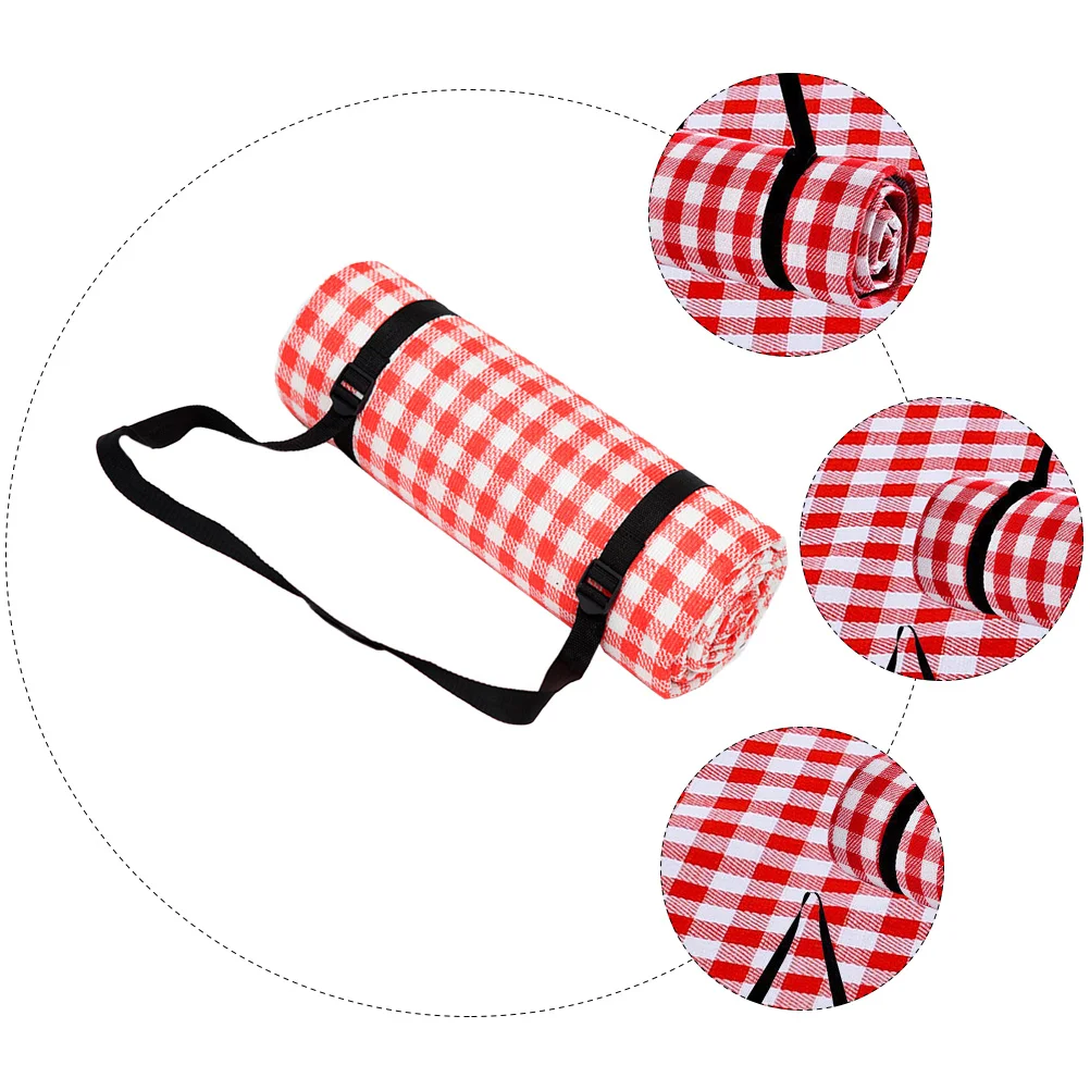

Thicken Beach Picnic Blanket Waterproof Outdoor Camping Cushion Dirt Proof Grass Protection Plaid Rug For Park Hiking Fishing