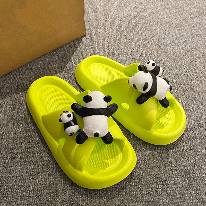 Cute Stereoscopic Panda Baby Shoe Decoration Lovely Cartoon Charm DIY Decor Slipper Sandals Accessories Hole Shoe Charm