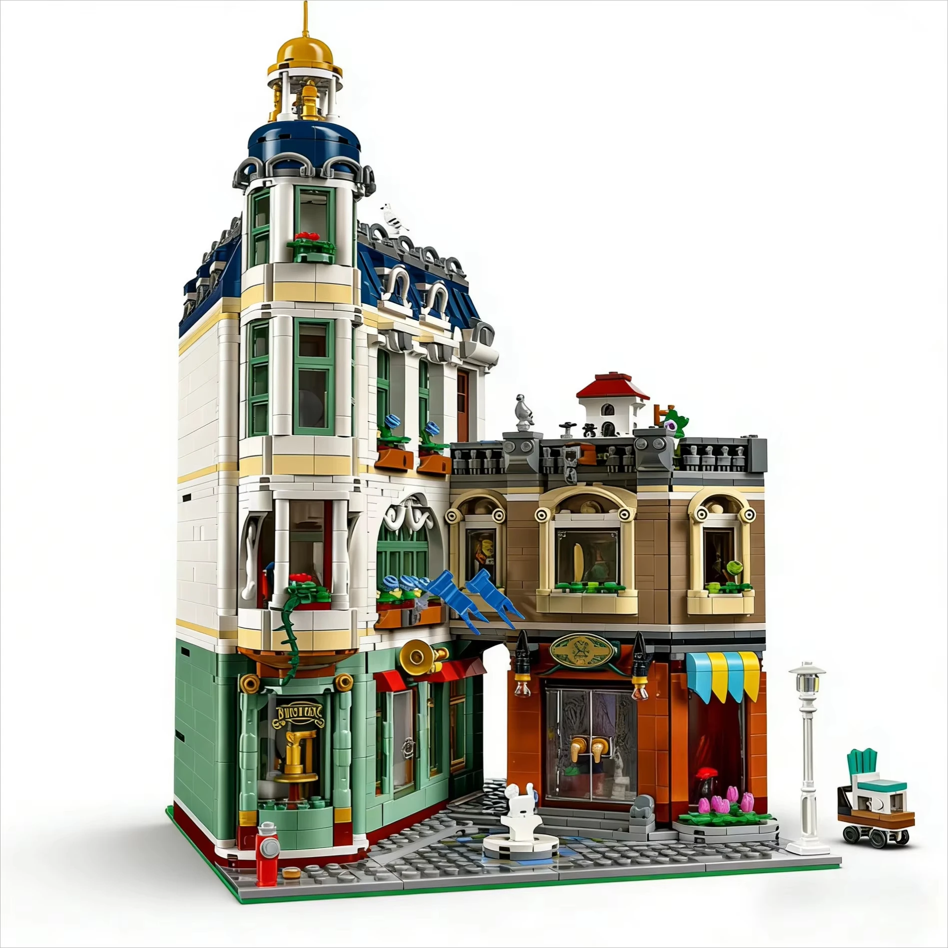 

2026 new modular building European shopping street block urban building brick model toy adult gift