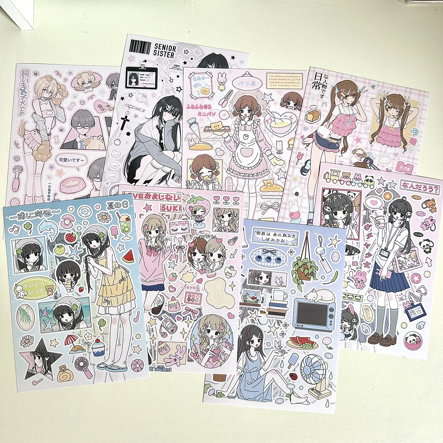 

Милые и милые декоративные наклейки для девочек