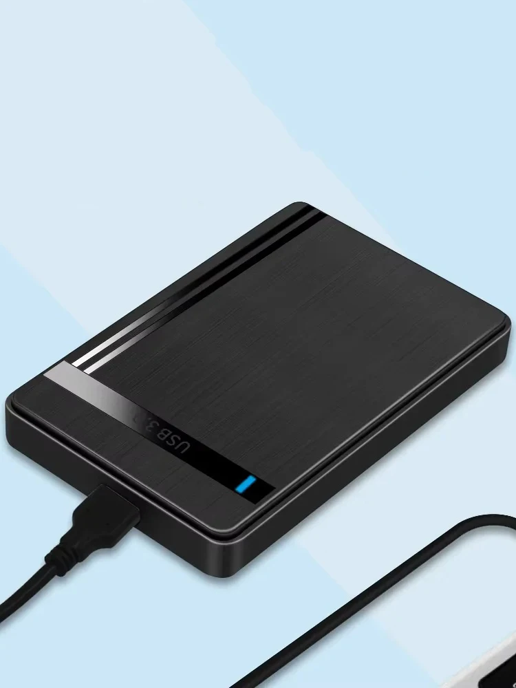Obudowa na dysk twardy 2,5 cala 5 Gbps SATA do USB 3.0, etui na dysk SSD/HDD, kabel USB-C USB-A, zewnętrzny dysk twardy, przenośne urządzenie pamięci masowej z UASP — zdjęcie produktu 7