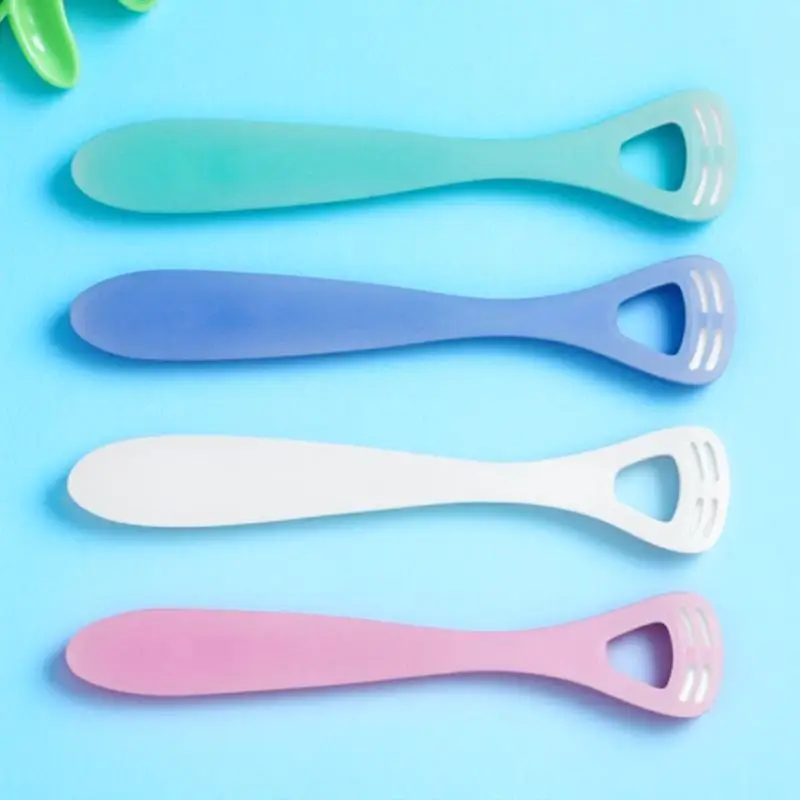 

4Pcs Children Tongue Scraper Soft Flexible Silicone Tongue Cleaner Effective Against Halitosis Compact Design for Daily Oral