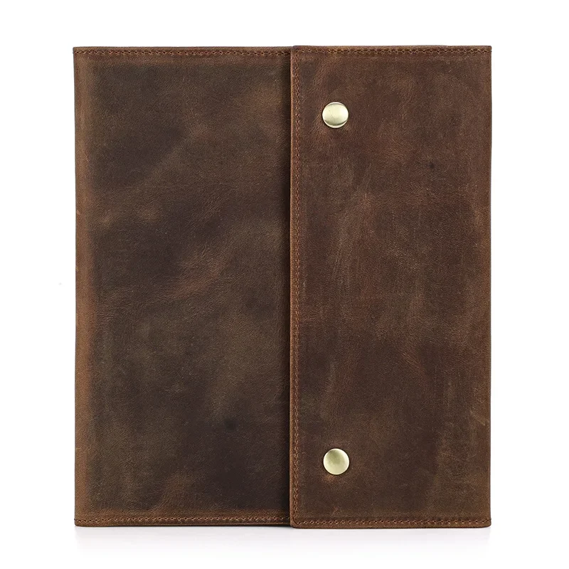 Leather A5/B5 Notebook Cover Card Slots with Pen Slot For Journal notebook IPad Mini Notebook Office School Supplies Stationery