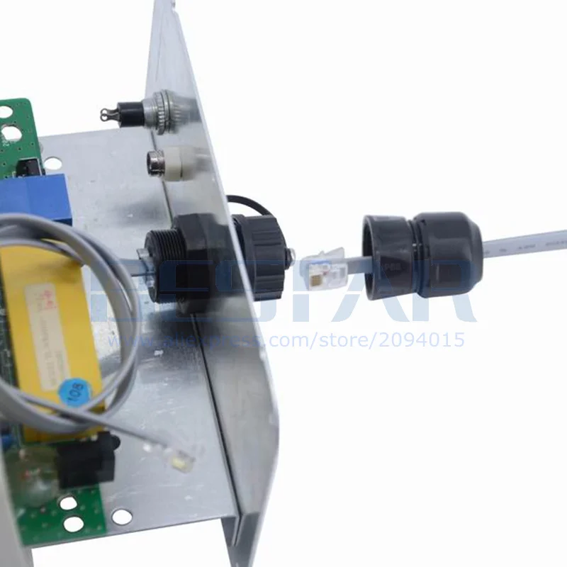 كابل الهاتف RJ11 موصل مقاوم للمياه RJ 11 M20 6P6C محول مستقيم من خلال رئيس الهاتف الكريستال التوصيل موسع