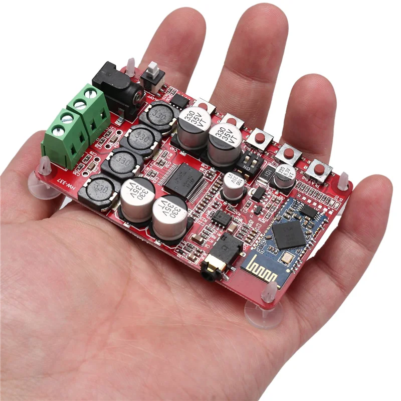 

B48A TDA7492P 50 Вт + 50 Вт плата цифрового усилителя беспроводной Bluetooth аудиоприемник плата усилителя модуль питания 8-25 В