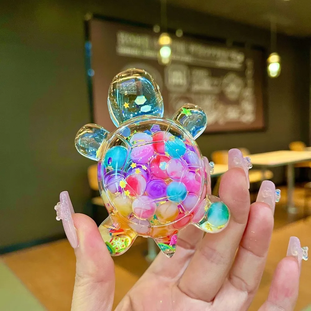 Candy Color Turtle Figurine Creative DIY Decoration Miniature Tortoise Statue Desktop Ornament Car Interior Ornament