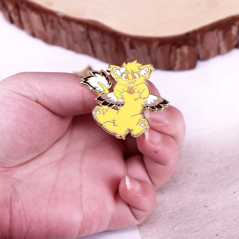 เข็มกลัดรูปสัตว์รูปนางฟ้าน่ารักสำหรับตกแต่งกระเป๋าเป้สะพายหลังหมวก