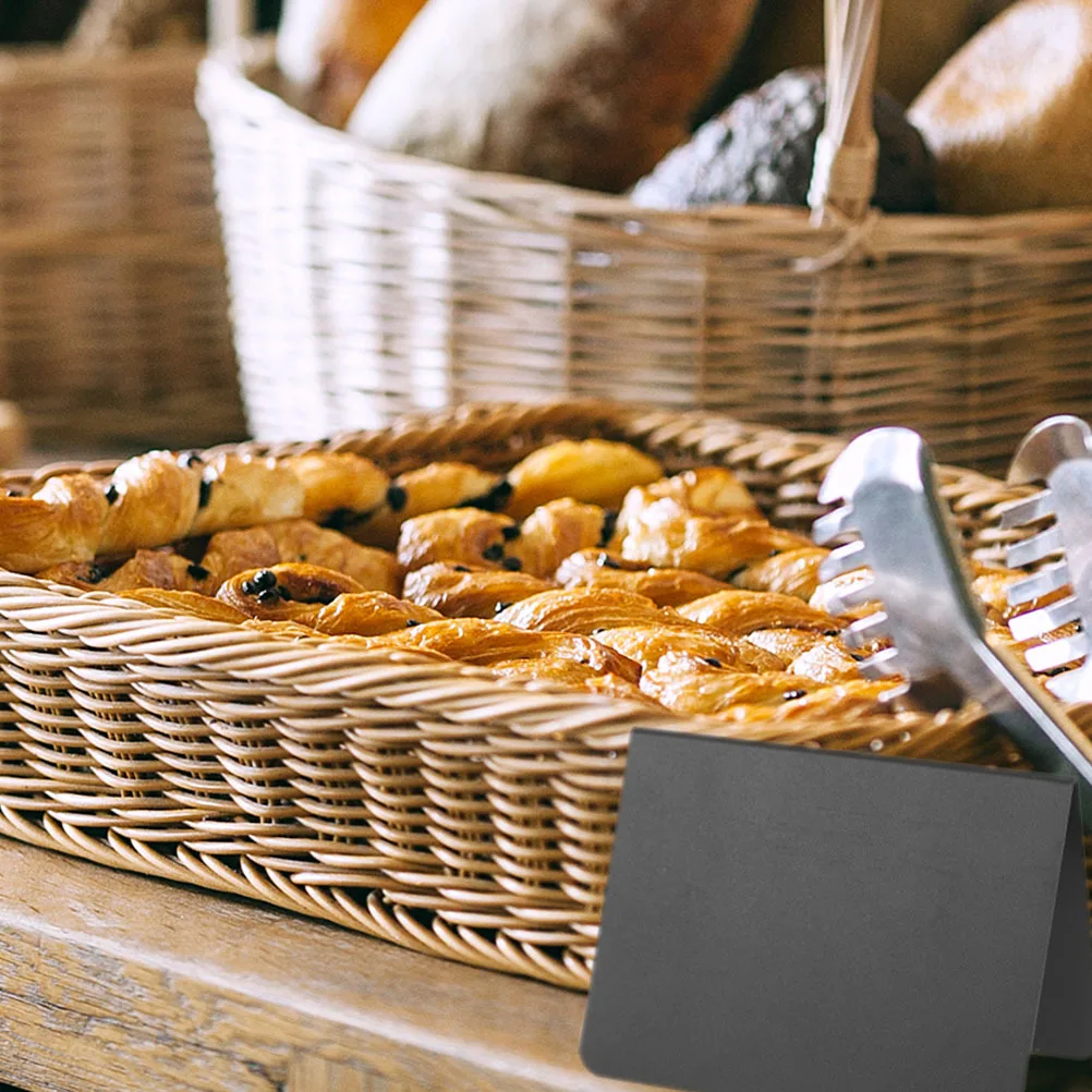 

12Pcs Mini Chalkboards Double-Sided Small Message Board PVC Stable Tabletop Chalkboard Signs for Wedding Restaurant Party