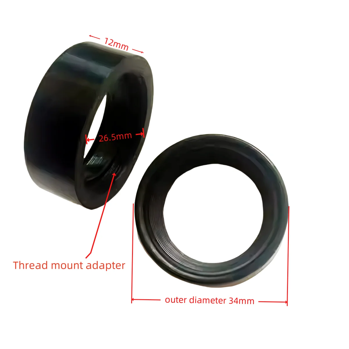 Binoculars Telescope Eyepiece Cap Eye Lens Cover Shade Cup Guard Shield Thread Adapter Mount M27X0.5 for 62 Type 8X30 Monocular