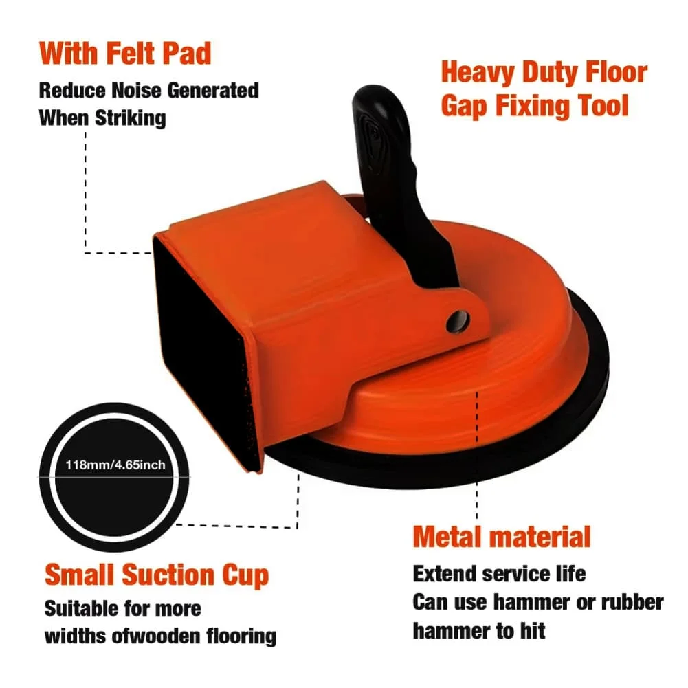 Floor Gap Fixer Tool Rubber Hammer Glass Lifting Suction Cup Floor Gap Repair Tool For Wood Tile Vinyl Flooring Tools