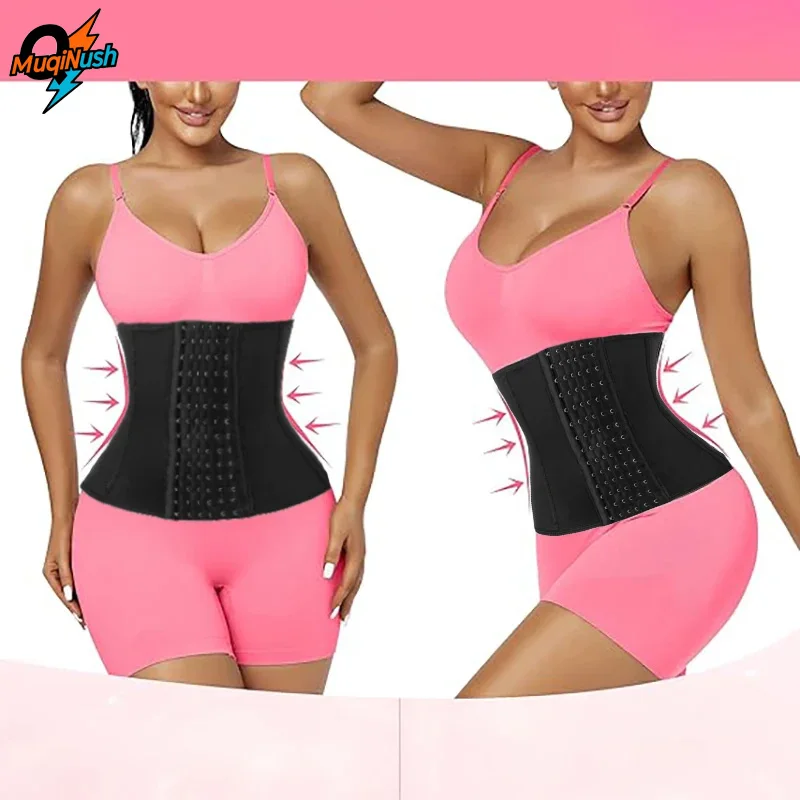 

MuqiNush 1Pc Women's Short Torso Waist Trainer Lower Abdominal Fat Tight Corset Exercise High Waist Pants Invisible Breathable