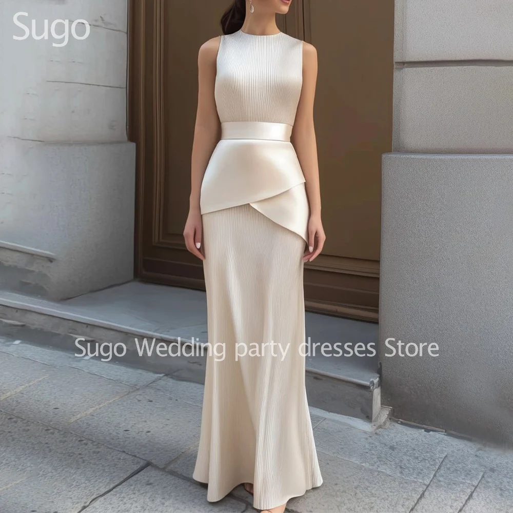 

Customized Elegant Simple Long Evening Dresses for Special Occasions Sleeveless Floor-Length Women Gala Prom Party Gowns 2025