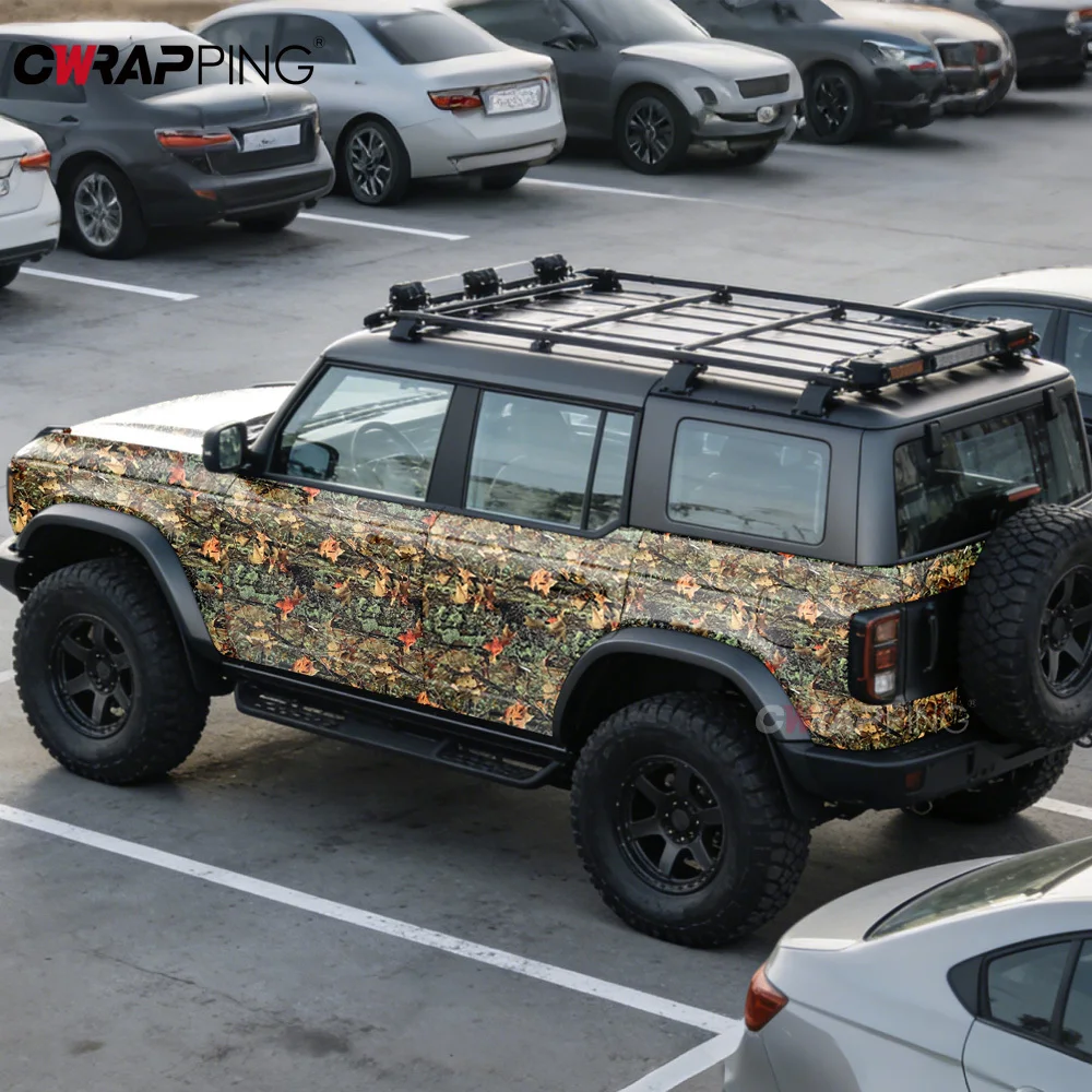 Leaf Camouflage Film Tuning Auto Accessories Wrap Vinyl Car Stickers Body Covering Motorcycles Car Wrapping Folie Sticker Vinyls