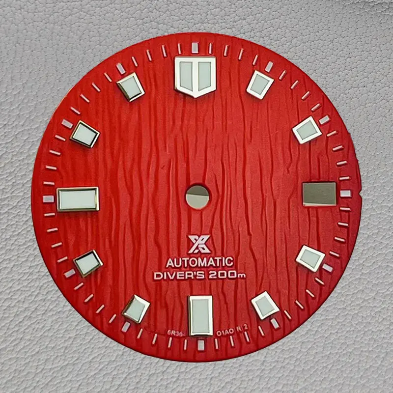 Modified NH35 dial light blue NH35/NH36 mechanical diving surface c3 strong green luminous dial accessory