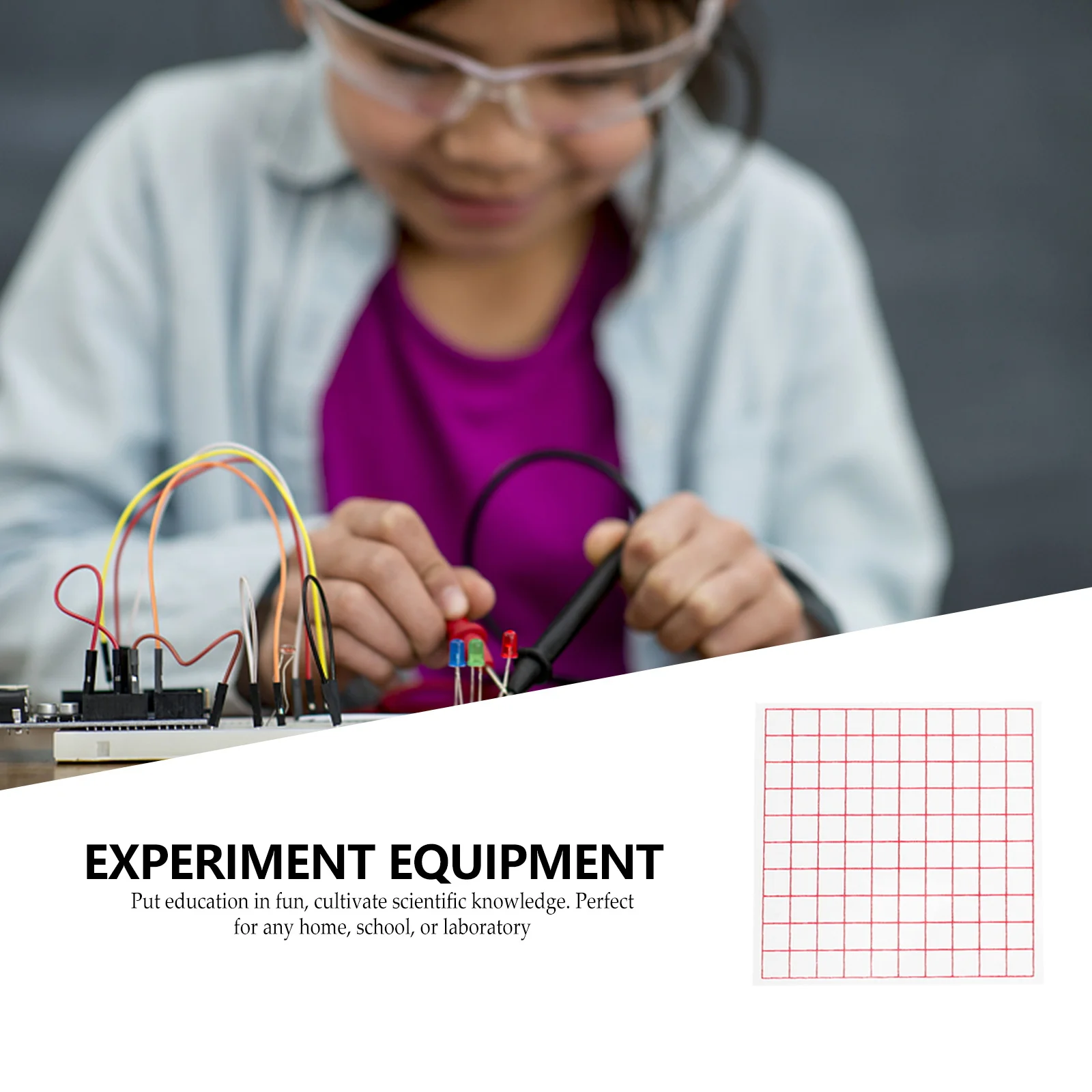 Urządzenie do pomiaru powierzchni Arkusze z siatką kwadratową do edukacji matematycznej Plastikowe narzędzie dydaktyczne Pomoc edukacyjna dla uczniów Instrument do rysowania
