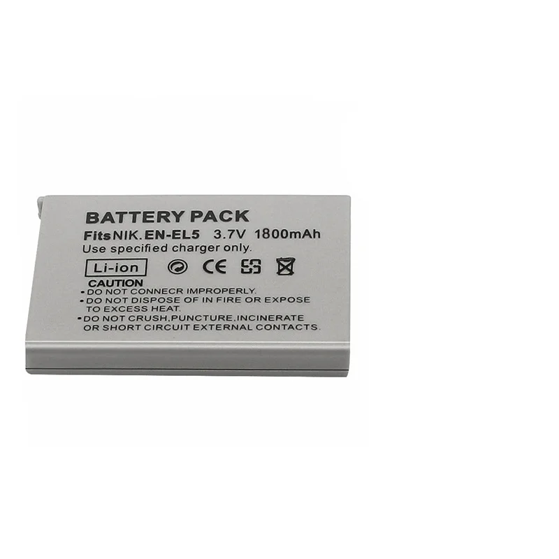 EN-EL5 ENEL5 Batterie + Chargeur LED 1800mah pour Nikon Coolpix P530 P520 Pouvriers P100 P500 P5000 P5100 P6000 3700 4200