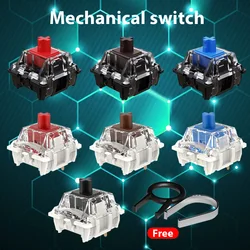 Switch for Keyboard 3 Pin Linear Tactile Clicky Silent Switches for Mechanical Colorful Keyboard Gaming Office Hot Swap DIY