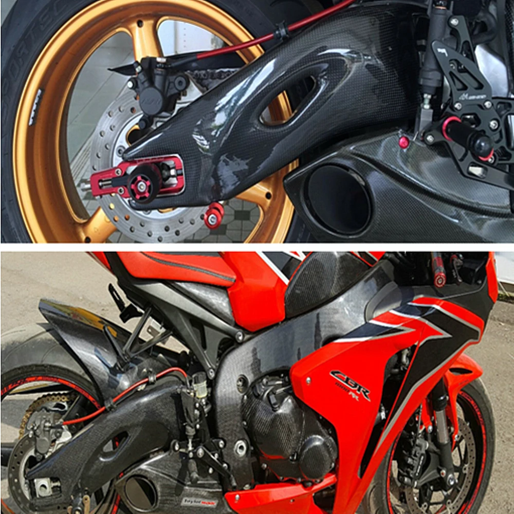 For HONDA CBR1000RR CBR 1000RR 2008-2016 Real Carbon Fiber Motorcycle Frame Covers and Swingarm Covers Protectors Full Edition