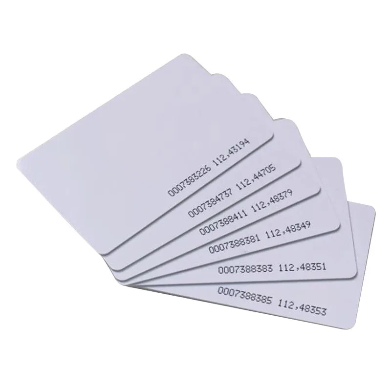 10~500Pcs ID Thin Card White Card Access Control Attendance ID Intelligent Induction RF Card