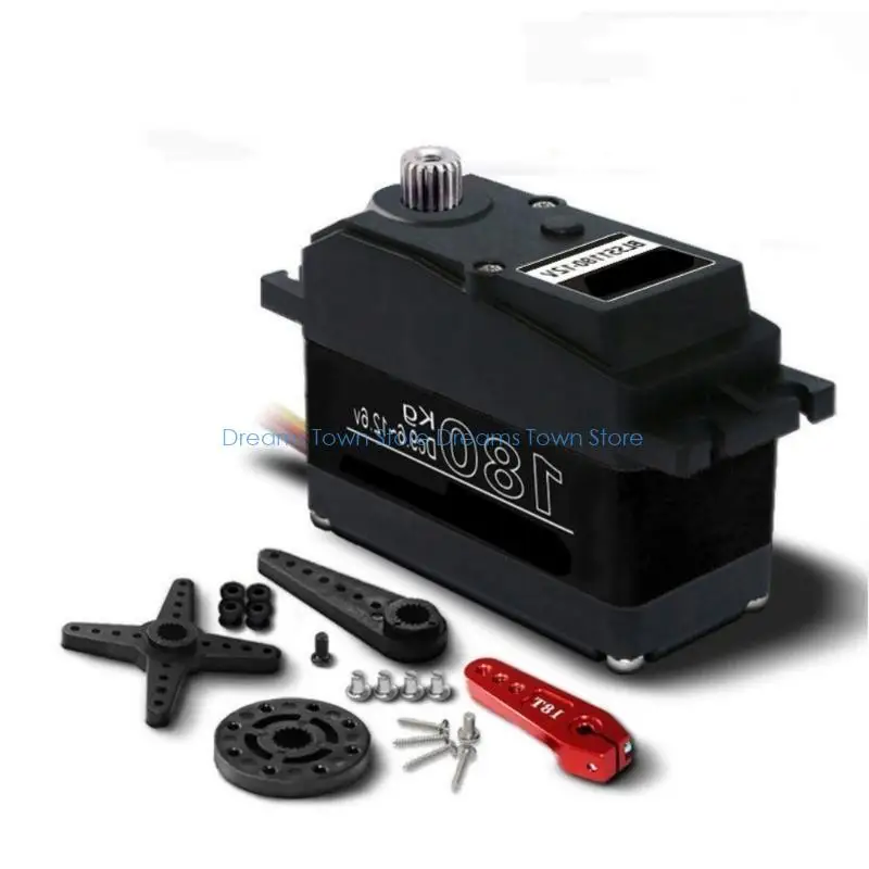 HX6A Profissional 180kg Proinomless Servo Remote Digital Servo 12V 180/270 Grau Torques High Torques servo para 1/5 carro