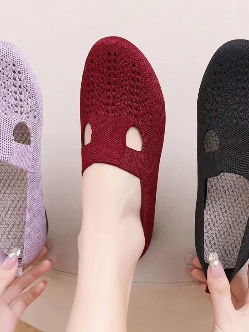 

Женские слипоны Beijing Sle Me: дышащие, с перфорацией, легкие, модные, удобные в носке