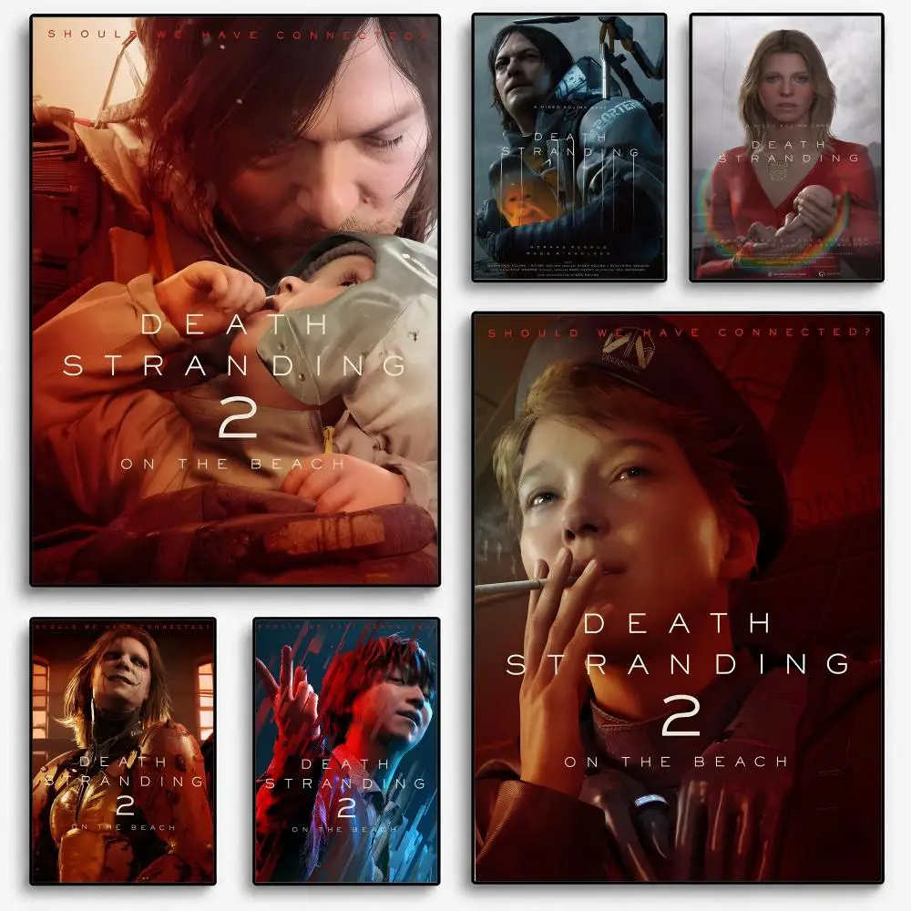 Video Death Stranding 2-On the beach Character Poster Room Home Decoration Interior Wall Art Printing Garage Posters Gift