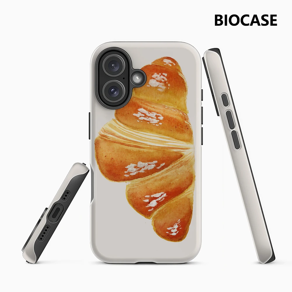 Croissant IPhone 17 Must-Haves Handyhülle für IPhone 17 16 15 14 13 12 Pro Max Plus Doppelschichtige Rückseite