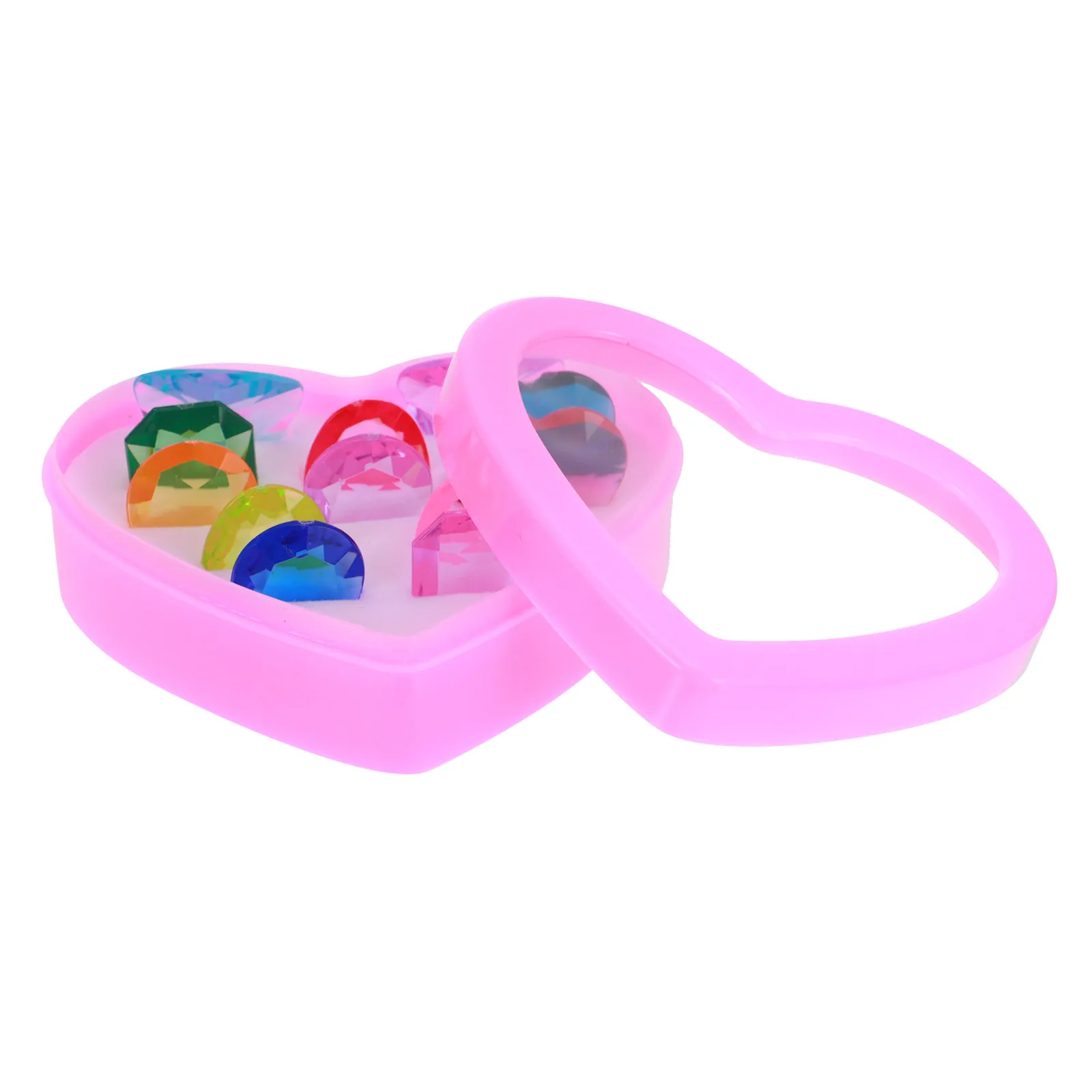 

Набор детских безопасных пластиковых украшений-страз для рукоделия, легкий, в коробке для хранения, креативный подарок для девочек, для летних вечеринок