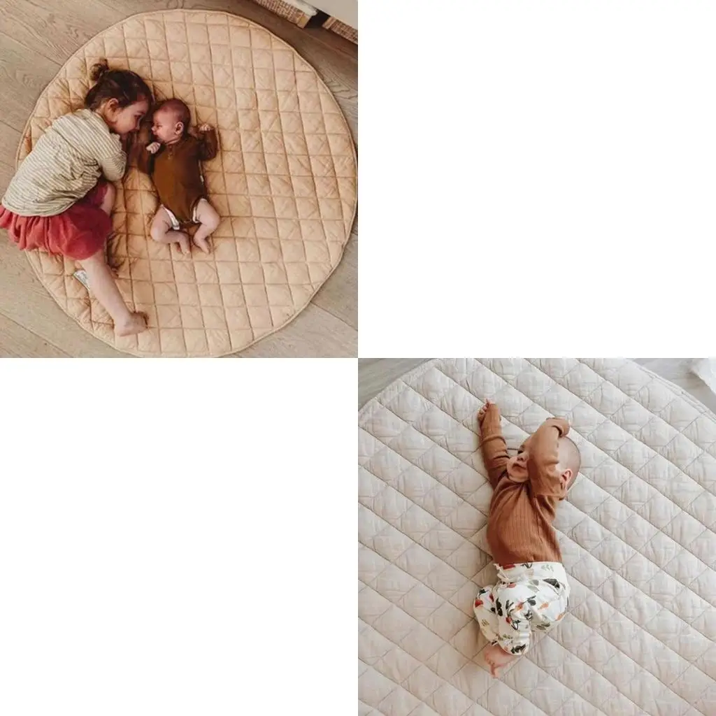 

Дети младенцы, играющие в пэд с твердым цветом мягкая ползая напольная площадка для детей 115 см/45,27 дюйма декора детской 425f