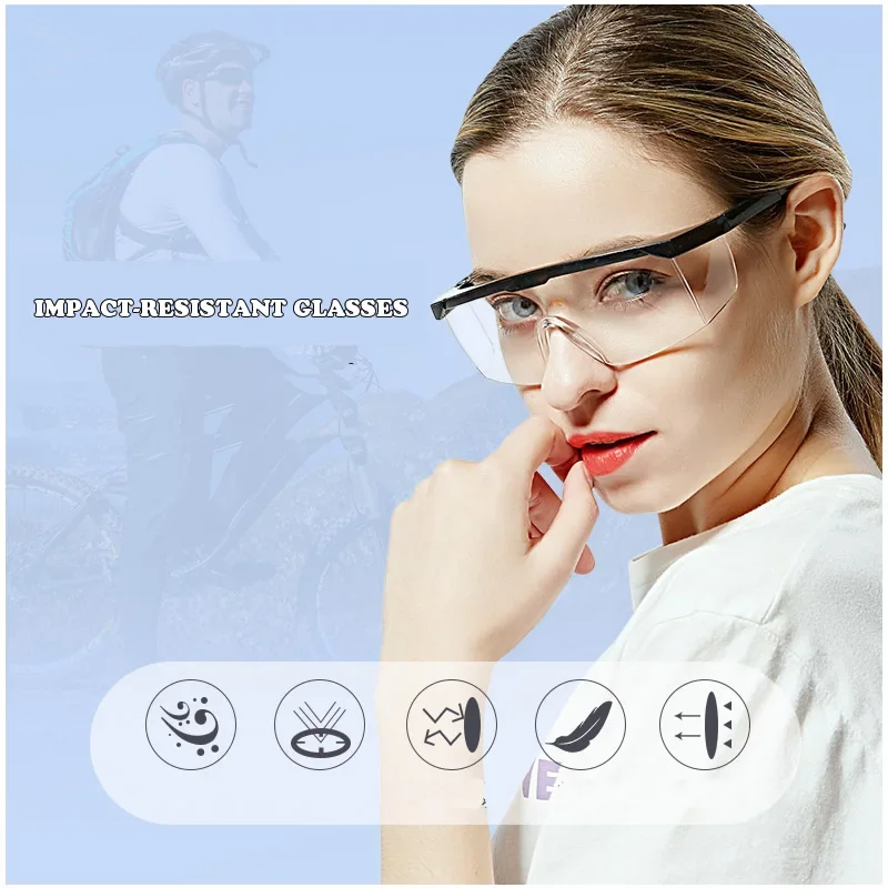 

High Quality Wind Dust Proof Protective Glasses Anti-Impact Anti-Splash Safety Goggles For Industrial Work Safety Cycling Weld