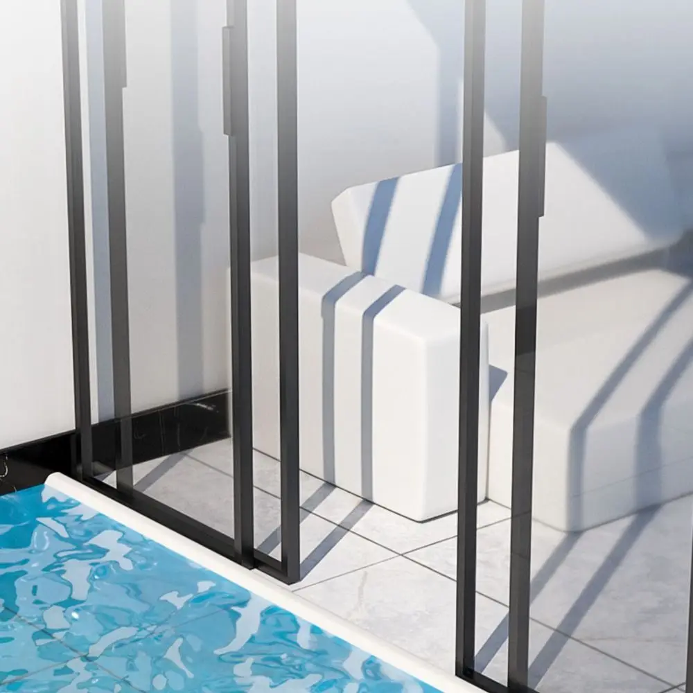 

Silicone Door Dam Water Stopper Self-Adhesive Bendable Water Retaining Strip Dry and Wet Separation Cuttable