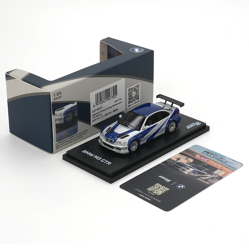 

DCM In Stock 1:64 E46 M3 GTR Diecast Diorama Car Model Collection Miniature Toys