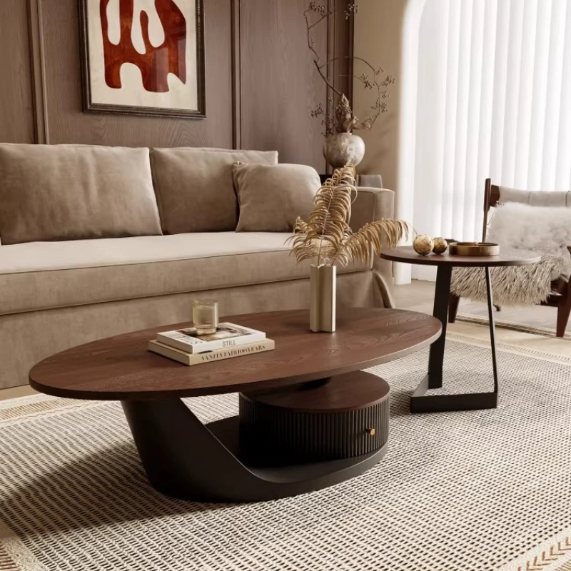 Middle Ancient Style Solid Wood Tea Table,Simple Home Living Room Tea Table Designer, Small Apartment Side Table Combination