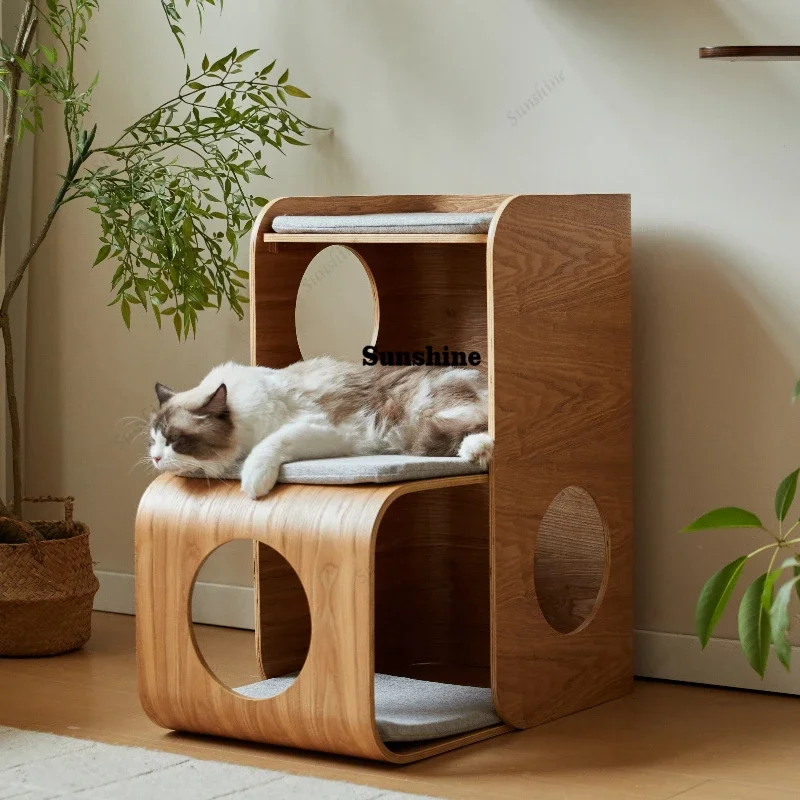 Elegant Real Wood Nightstands Nordic Tall Pet Cute Modern Librero Bedside Table Bookshelf Weird Szafki Nocne Furniture Home  FT