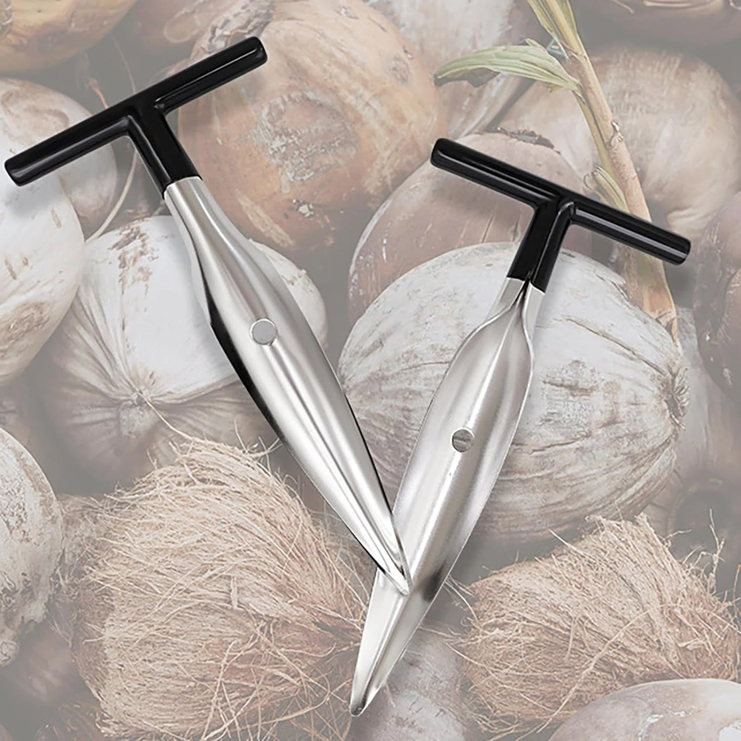 Скребок для мяса из нержавеющей стали с деревянной ручкой - инструмент для удаления мяса