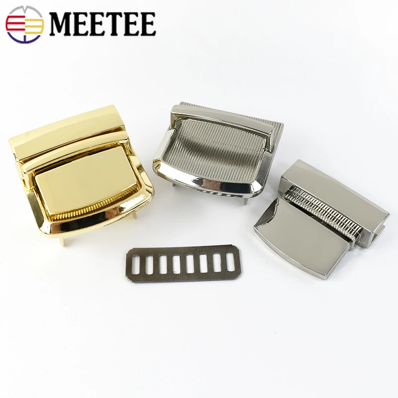 

1-10Pc Metal Buckle Bag Lock Clasp Women Handbag Twist Turn Closure Locks Purse Snap Buckles Repair Kit DIY Hardware Accessories