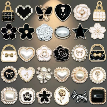 1szt Akrylowe zawieszki do butów Perły Ozdoby do butów Szpilki do sandałów Akcesoria Luksusowa klamra do chodaków dla kobiet Prezenty dla dziewcząt