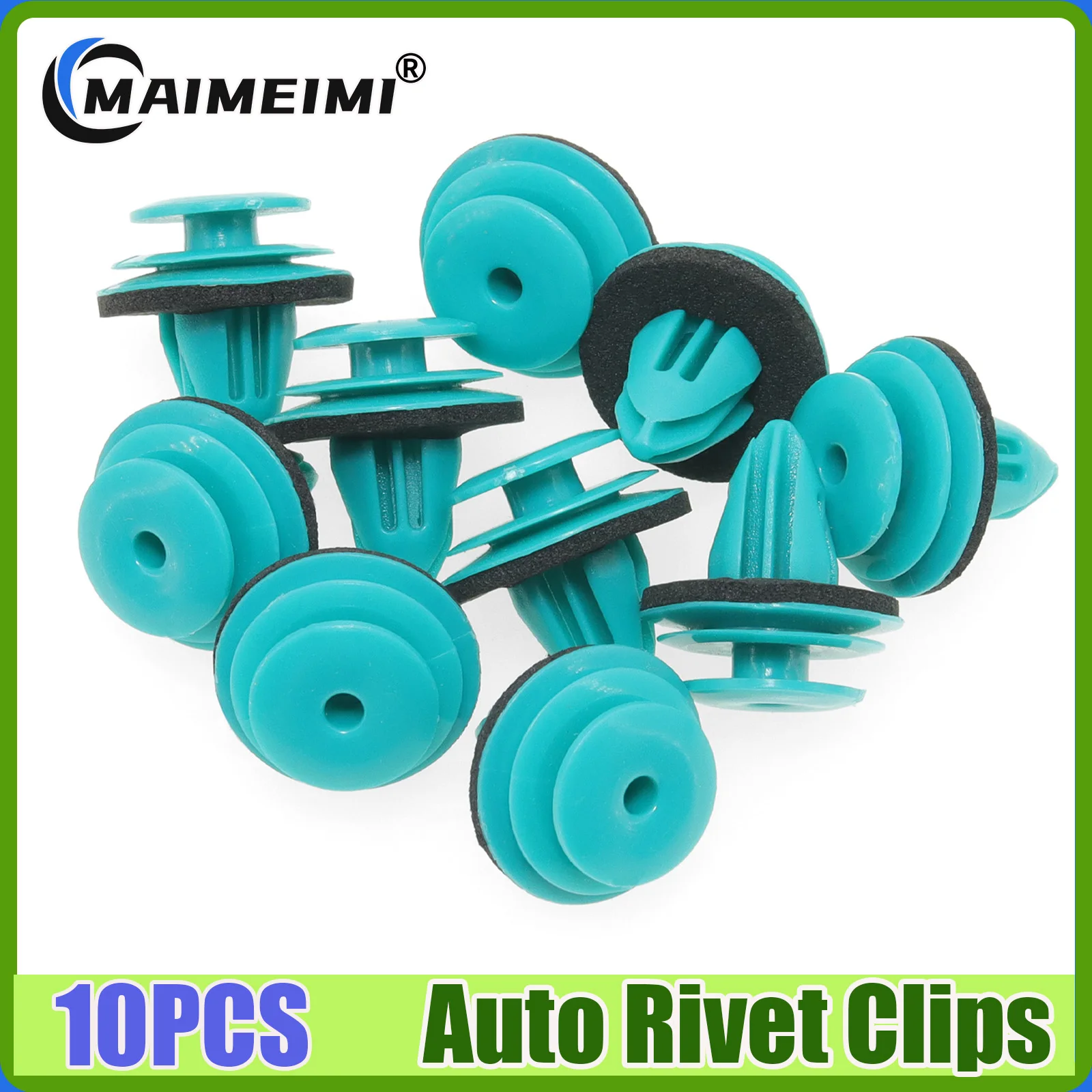 10PCS Auto Car Door Panel Clip with Seal Ring Fastener Rivet Bumper Retainer Suit Auto Bumper Fastener Rivet Clip Car Accessorie