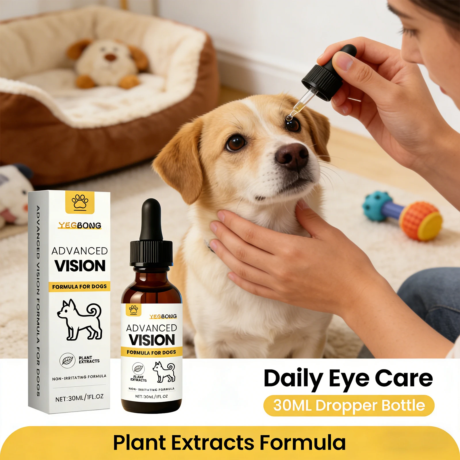 Dog Eye Cleaner Effectively Removing Eye Secretion Relieve Eye Discomfort Reduce Allergy Symptoms Gentle Eye Cleaning Solution